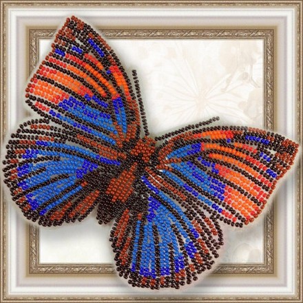 Набор для вышивки бисером бабочки на прозрачной основе Вдохновение Агриас бабочки нарцисс BGP-015 - Вишивка хрестиком і бісером - Овечка Рукодільниця