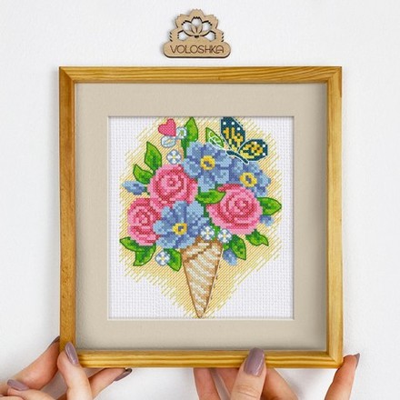 Цветочное мороженое Набор для вышивки крестом Virena VC_015 - Вишивка хрестиком і бісером - Овечка Рукодільниця