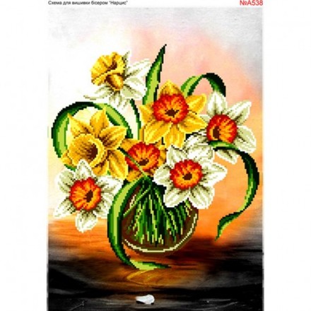Букет квітів Схема для вишивки бісером Biser-Art A538ба - Вишивка хрестиком і бісером - Овечка Рукодільниця