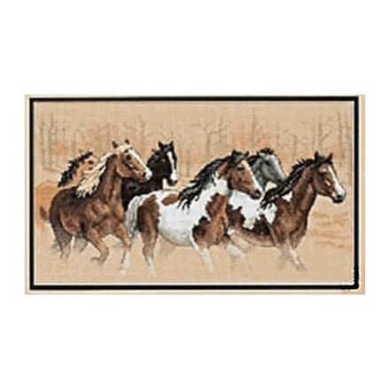 Набор для вышивания Dimensions 35104 Horses Wild Rush - Вишивка хрестиком і бісером - Овечка Рукодільниця