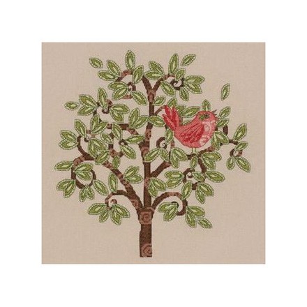 Набор для вышивания Bucilla 45822 Red Bird on Tree - Вышивка крестиком и бисером - Овца Рукодельница