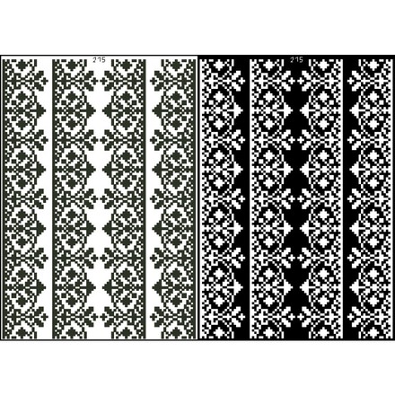 Канва с нанесенным рисунком для вышивки бисером и нитками на водорастворимом клеевом флизелине ФЛ215фн2030