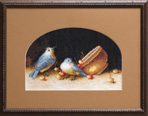 Птички с черешней. Набор для вышивания. Чаривна мить (539ч) - Вышивка крестиком и бисером - Овца Рукодельница
