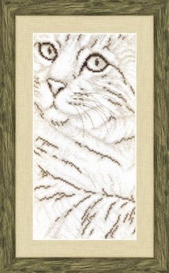 Портрет кота. Набор для вышивки крестиком. Чаривна мить (М-246) - Вышивка крестиком и бисером - Овца Рукодельница