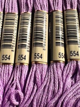 Муліне для вишивання AIRO №554 колір Violet, Light/Світлий фіолетовий 8м
