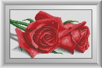 Набор для рисования камнями алмазная живопись Dream Art Пара красных роз (квадратные, полная) 30631D - Вышивка крестиком и бисером - Овца Рукодельница