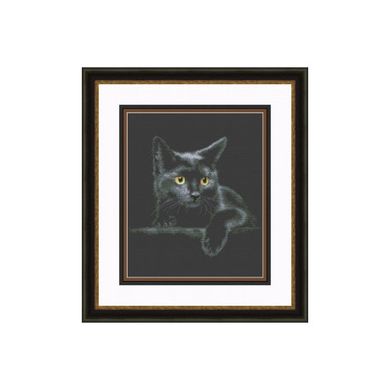 Черный кот набор для вышивания крестиком OLanTa VN-166 - Вышивка крестиком и бисером - Овца Рукодельница