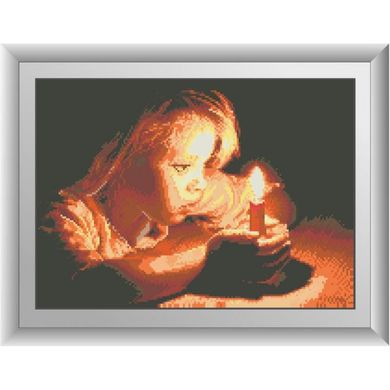 Дівчина зі свічкою. Dream Art (30233D) - Вишивка хрестиком і бісером - Овечка Рукодільниця