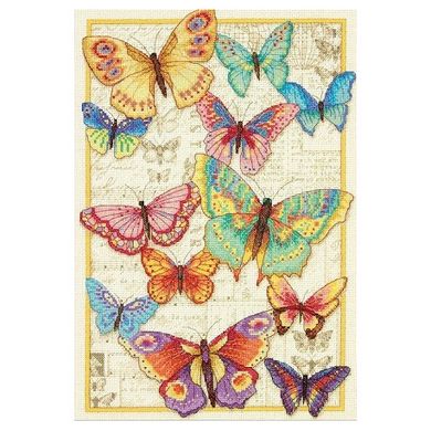 Набор для вышивания Dimensions 70-35338 Butterfly Beauty/Красота бабочек - Вышивка крестиком и бисером - Овца Рукодельница