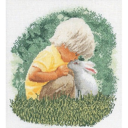 Набір для вишивання хрестиком Boy & Rabbit Linen Thea Gouverneur 1046 - Вышивка крестиком и бисером - Овца Рукодельница
