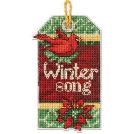Набор для вышивания Dimensions 70-08891 Winter Song Ornament - Вишивка хрестиком і бісером - Овечка Рукодільниця