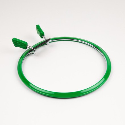 Пяльцы Nurge (зеленые) 160-1 пружинные для вышивания и штопки, диаметр 195 мм, 7,7 мм - Вишивка хрестиком і бісером - Овечка Рукодільниця