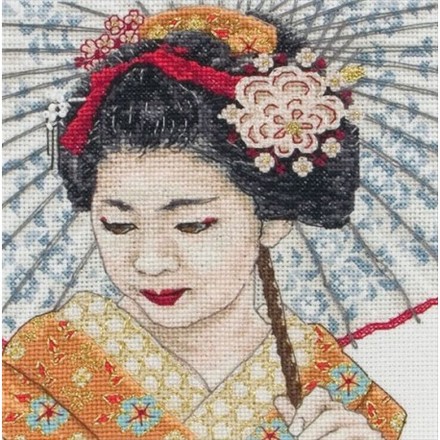 Набор для вышивания Anchor MAIA 05031 Geisha Portrait/ Портрет Гейши - Вишивка хрестиком і бісером - Овечка Рукодільниця
