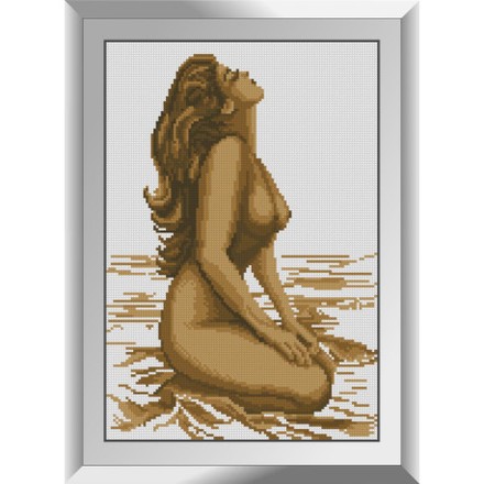 Девушка на пляже. Dream Art. Набор алмазной мозаики (квадратные, полная) 31659 - Вышивка крестиком и бисером - Овца Рукодельница