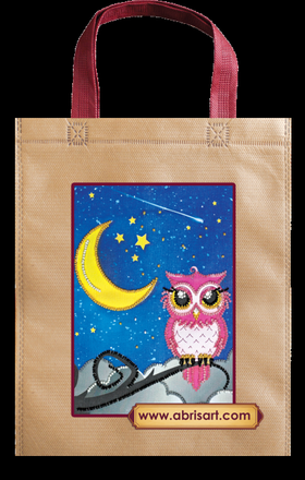 Набір-сумка для вишивки бісером Сова та місяць. Абріс Арт (ACA-006) - Вишивка хрестиком і бісером - Овечка Рукодільниця
