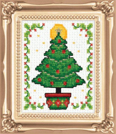 Різдвяне дерево. Набір для вишивання хрестом. Design Works (dw595) - Вишивка хрестиком і бісером - Овечка Рукодільниця
