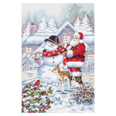 Снеговик и Санта. Набор для вышивания крестом. LETISTITCH (L8015) - Вышивка крестиком и бисером - Овца Рукодельница