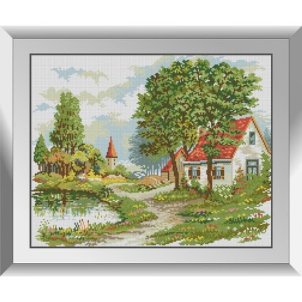 Уютный домик Набор алмазной живописи Dream Art 31786D - Вышивка крестиком и бисером - Овца Рукодельница