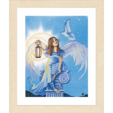 Набор для вышивания Lanarte PN-0157488 Angel in the night - Вишивка хрестиком і бісером - Овечка Рукодільниця