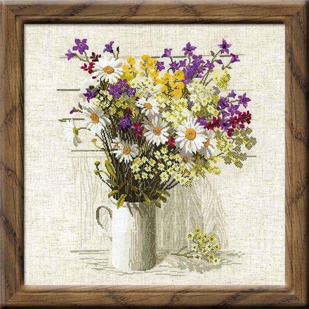 Полевые цветы. Набор для вышивания. Риолис (0924) - Вышивка крестиком и бисером - Овца Рукодельница
