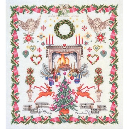 Набір для вишивання хрестиком Christmas Design Linen Thea Gouverneur 2077 - Вишивка хрестиком і бісером - Овечка Рукодільниця