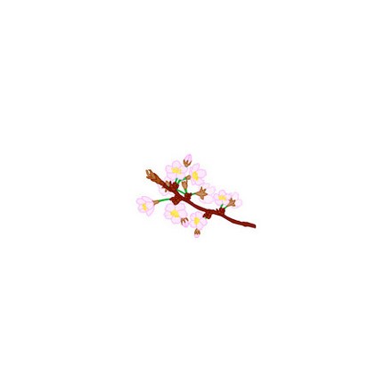 Сакура Ткань для вышивания с нанесённым рисунком Orchidea O-312 - Вишивка хрестиком і бісером - Овечка Рукодільниця