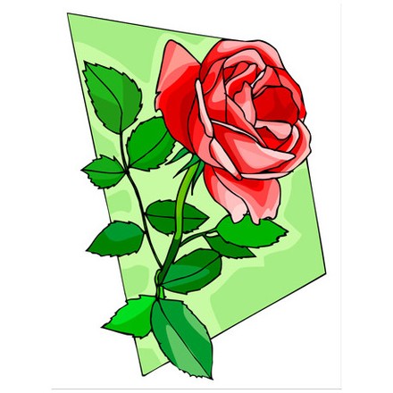 Алая роза Ткань для вышивания с нанесённым рисунком Orchidea O-007 - Вишивка хрестиком і бісером - Овечка Рукодільниця