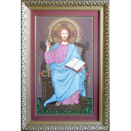 Ісус на Троні Канва з нанесеним малюнком для вишивання бісером БС Солес ІТ-СХ - Вишивка хрестиком і бісером - Овечка Рукодільниця