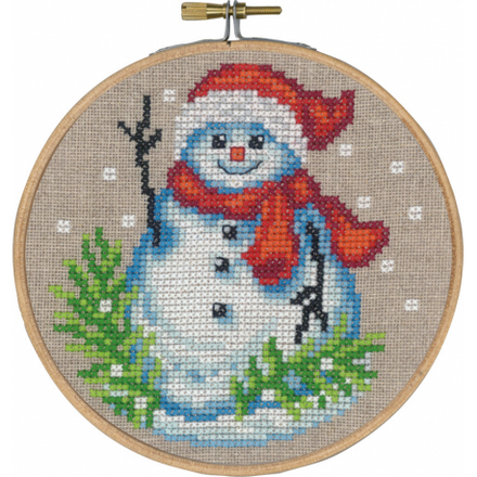 Набір для вишивання "Сніговик (Snowman)" PERMIN - Вишивка хрестиком і бісером - Овечка Рукодільниця
