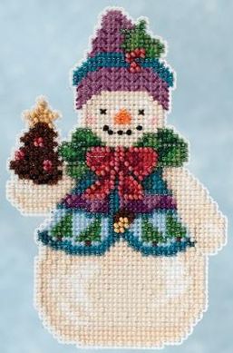 Pinecone Snowman/Сніговик соснова шишка. Набір для вишивання. Mill Hill (JS205102) - Вишивка хрестиком і бісером - Овечка Рукодільниця