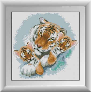 Сім'я тигрів. Набір алмазний живопис. Dream Art (30841D) - Вишивка хрестиком і бісером - Овечка Рукодільниця