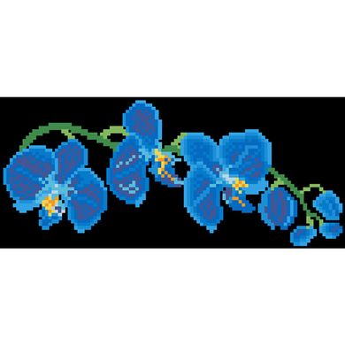 Набор для вышивки нитками Барвиста Вышиванка заготовки сшитого клатча Синие орхидеи КЛ183кЧ1301i - Вышивка крестиком и бисером - Овца Рукодельница