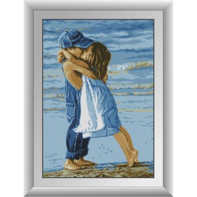 Діти на пляжі. Dream Art (30013D) - Вишивка хрестиком і бісером - Овечка Рукодільниця