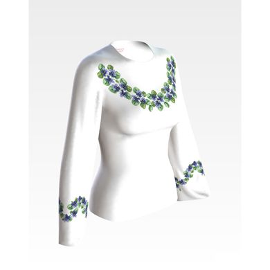 Набір для вишивання жіночої блузки нитками Незабудки БЖ025шБннннi - Вишивка хрестиком і бісером - Овечка Рукодільниця