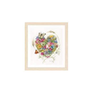 Набор для вышивания Lanarte A heart of flowers Сердце цветов PN-0169960 - Вишивка хрестиком і бісером - Овечка Рукодільниця