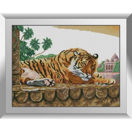 Сон (бенгальский тигр) Набор алмазной живописи Dream Art 31837D - Вишивка хрестиком і бісером - Овечка Рукодільниця