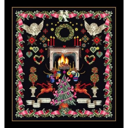 Набір для вишивання хрестиком Christmas Design Black Aida Thea Gouverneur 2077.05 - Вишивка хрестиком і бісером - Овечка Рукодільниця