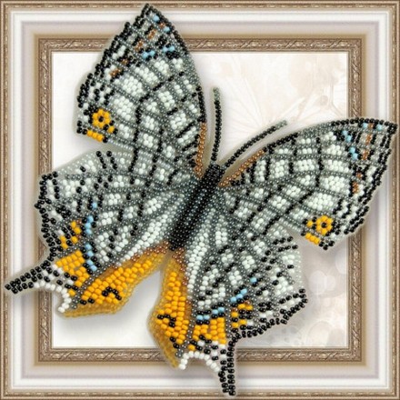 Набор для вышивки бисером бабочки на прозрачной основе Вдохновение Цирестис Нивея BGP-039 - Вышивка крестиком и бисером - Овца Рукодельница