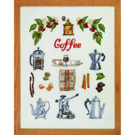 Набір для вишивання "Час кави (Coffee time)" PERMIN - Вышивка крестиком и бисером - Овца Рукодельница