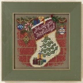 Holiday Stocking/Різдвяна панчоха. Набір для вишивання. Mill Hill (MH141305) - Вишивка хрестиком і бісером - Овечка Рукодільниця
