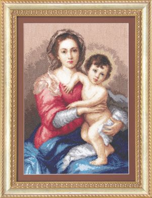 Мадонна з немовлям. Набір для вишивання хрестиком. Чарівна Мить (М-116) - Вишивка хрестиком і бісером - Овечка Рукодільниця