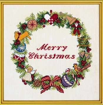 Набір для вишивання Eva Rosenstand Merry Christmas 12-867 - Вишивка хрестиком і бісером - Овечка Рукодільниця