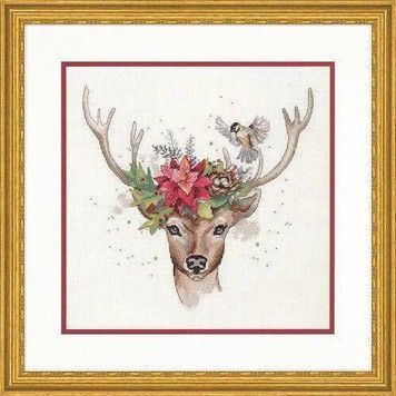 Набір для вишивання хрестиком Dimensions Woodland Deer 70-08981 - Вишивка хрестиком і бісером - Овечка Рукодільниця
