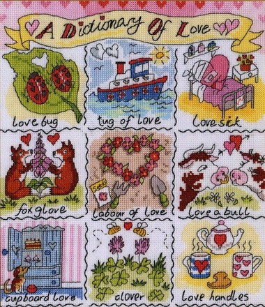 A Dictionary of Love. Набор для вышивания крестом. Bothy Threads (XDO11) - Вышивка крестиком и бисером - Овца Рукодельница