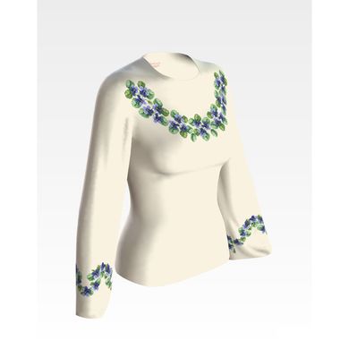 Набір для вишивання жіночої блузки нитками Незабудки БЖ025кМннннi - Вишивка хрестиком і бісером - Овечка Рукодільниця