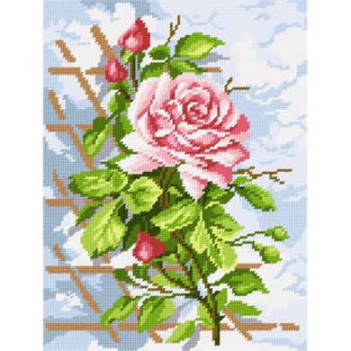 Роза Набір для вишивання на канві з малюнком Quick Tapestry TL-21 - Вишивка хрестиком і бісером - Овечка Рукодільниця
