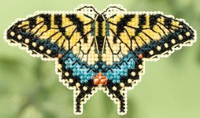 Yellow Swallowtail/Жовтий метелик. Набір для вишивання. Mill Hill (MH185104) - Вишивка хрестиком і бісером - Овечка Рукодільниця