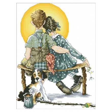 Закохані Канва з нанесеним малюнком для вишивання хрестиком Світ можливостей 8239СМД - Вишивка хрестиком і бісером - Овечка Рукодільниця