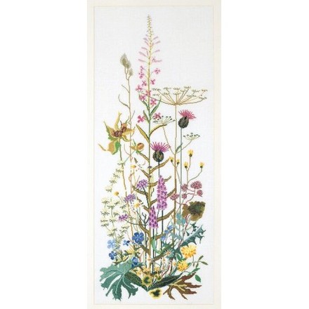 Набір для вишивання хрестиком Wild Flowers Linen Thea Gouverneur 821 - Вишивка хрестиком і бісером - Овечка Рукодільниця