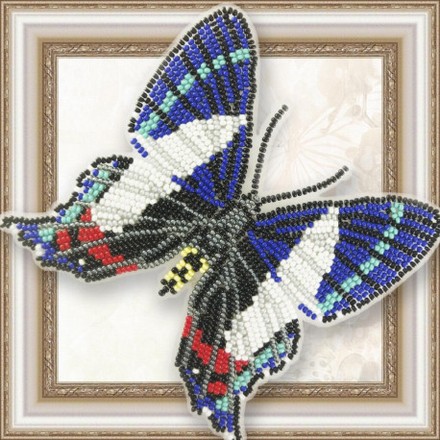 Набор для вышивки бисером бабочки на прозрачной основе Вдохновение Анцилурис Изящнейшая BGP-078 - Вишивка хрестиком і бісером - Овечка Рукодільниця